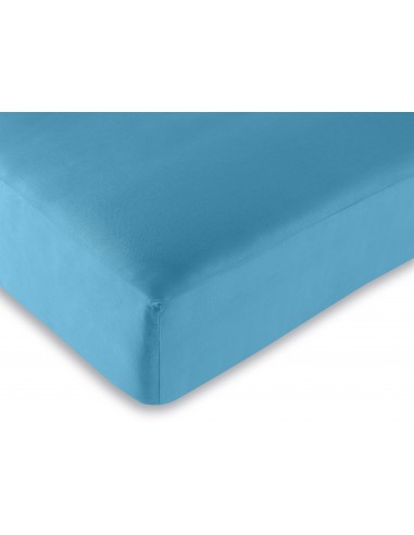 Drap housse Turquoise 90 x 190 cm / 100% coton / 57 fils/cm²