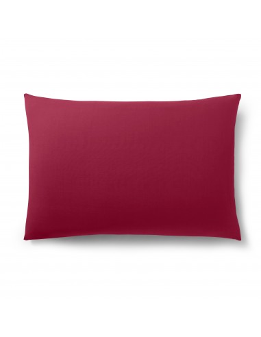 Taie d'oreiller Rouge 50 x 70 cm/ 100% Coton / 57 fils/cm²