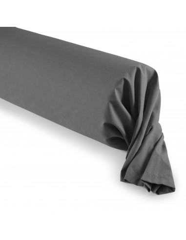 Taie de traversin Anthracite 45 x 185 cm / 100% Coton / 57 fils/cm²