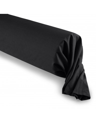 Taie de traversin Noir 45 x 185 cm / 100% Coton / 57 fils/cm²