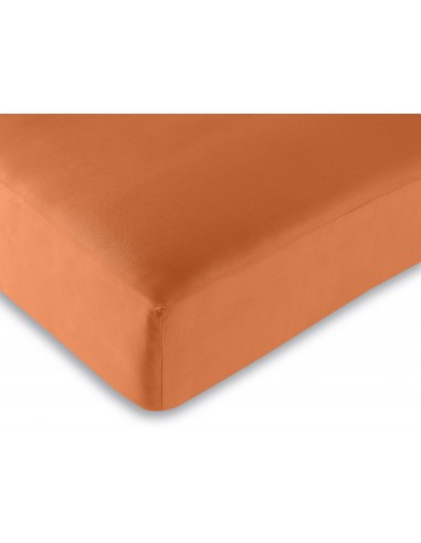 Drap housse Orange 90 x 190 cm / 100% coton / 57 fils/cm²