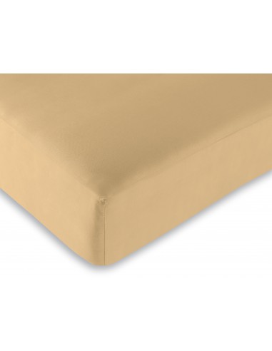 Drap housse Taupe 90 x 190 cm / 100% coton / 57 fils/cm²