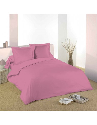 Housse de couette Rose 260 x 240 cm / 100% Coton / 57 Fils/cm² pour lit 2 places "King Size"