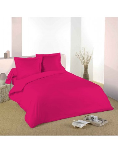 Housse de couette Fushia 260 x 240 cm / 100% Coton / 57 Fils/cm² pour lit 2 places "King Size"