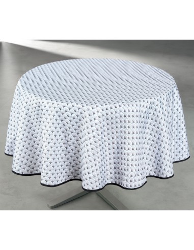 Nappe antitache imprimée Manon ronde 160 cm