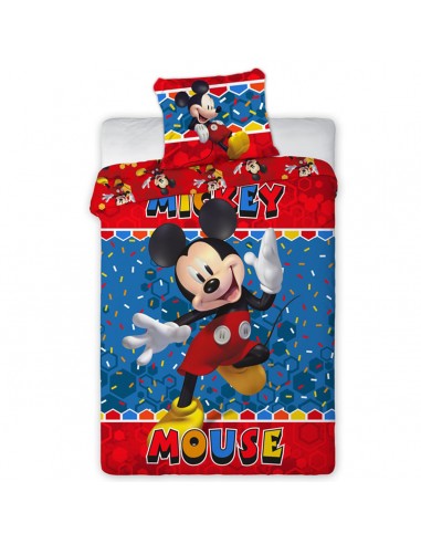 Parure de couette 140 x 200 "Mickey Mouse 2" Microfibre / 100% Polyester