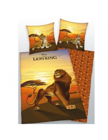 Parure de couette 140 x 200 "Le Roi Lion" Microfibre / 100% Polyester