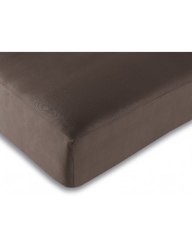 Drap housse Choco 90 x 190 cm / 100% coton / 57 fils/cm²