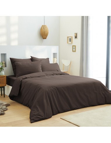 Housse de couette Choco 260 x 240 cm / 100% Coton / 57 Fils/cm² pour lit 2 places "King Size"