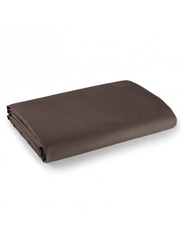 Drap plat Choco 240 x 300 cm pour lit 2 places 100% coton/57 fils/cm²