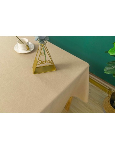 Nappe antitache unie carrée Beige 180 x 180 cm