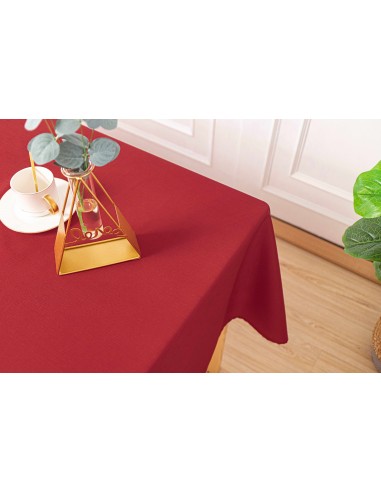 Nappe antitache unie carrée Rouge 180 x 180 cm